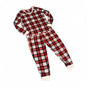 Cuddl‎ Duds Super Soft Red Plaid PJ Set Lounge Wear Ladies Tall Large